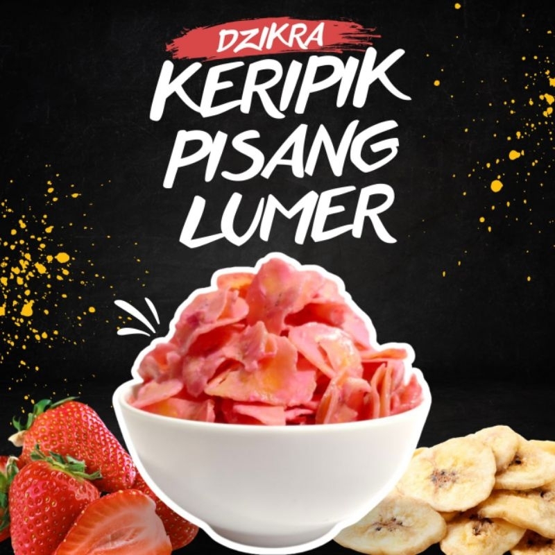 

Dzikra Snack - Makanan ringan keripik pisang lumer strawberry gurih manis