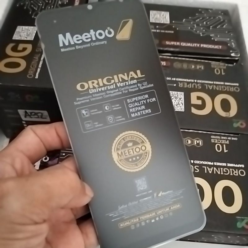 LCD + TOUCHSCREEN OPPO A55 5G/ A56 5G/ A53S BLACK MEETO ORIGINAL