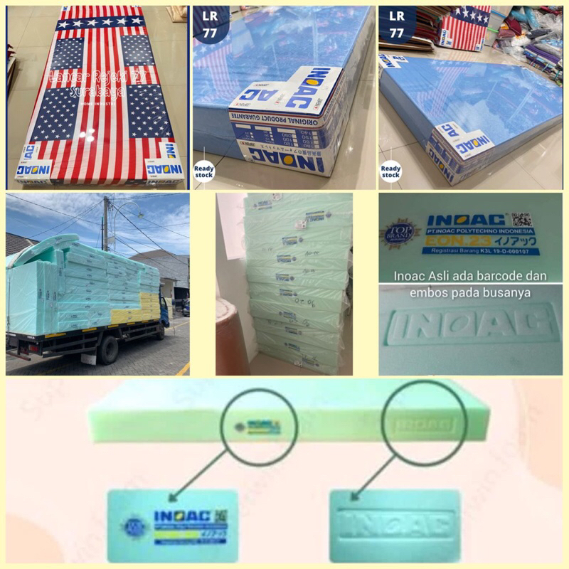 Kasur Busa INOAC 160x200x20 Original EON LIGHT GREEN Tebal 20cm GARANSI 20 Tahun D 23 Ukuran 200, 18