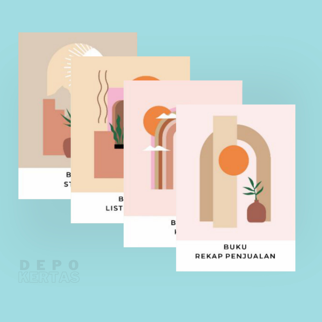 

Buku online shop cover sun / buku kas / buku rekap penjualan / buku list order / buku stok barang