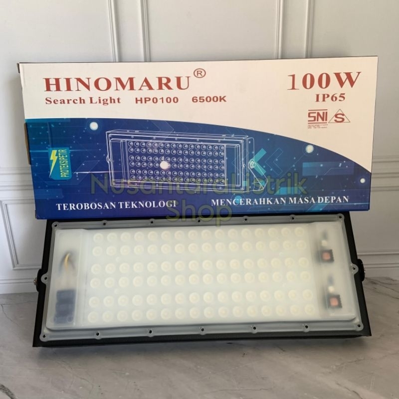 Lampu Sorot Led Hinomaru 100Watt / Flood Light Hinomaru 100W Putih - Warm White