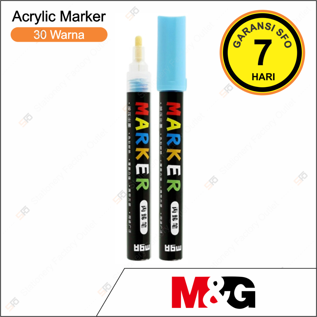 

Spidol Akrilik M&G Satuan - Acrylic Marker Multifungsi - SFO Semarang Official