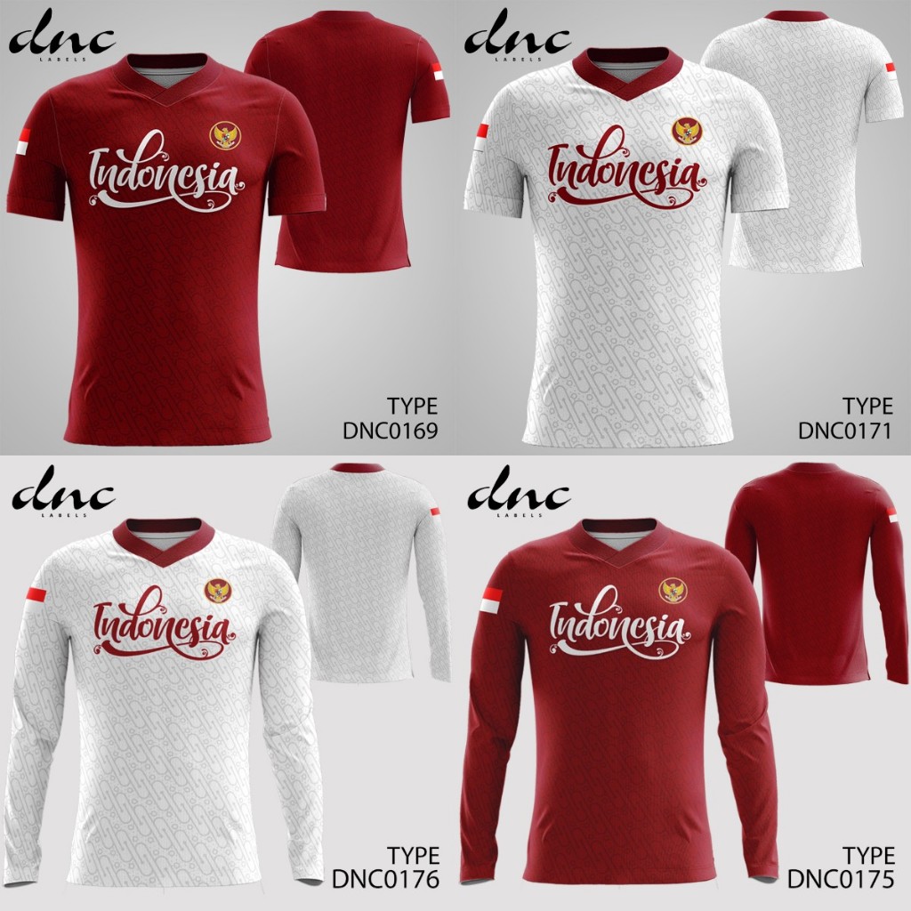 Jersey Suporter Timnas Indonesia Tim Nasional Garuda by DNC Labels dnclabels DNC0169