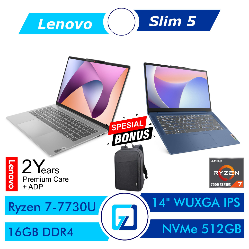 LENOVO IDEAPAD SLIM 5 14ABR8 AMD RYZEN 7 7730U 8GB / 16GB 512GB 14" WUXGA WIN11+OHS