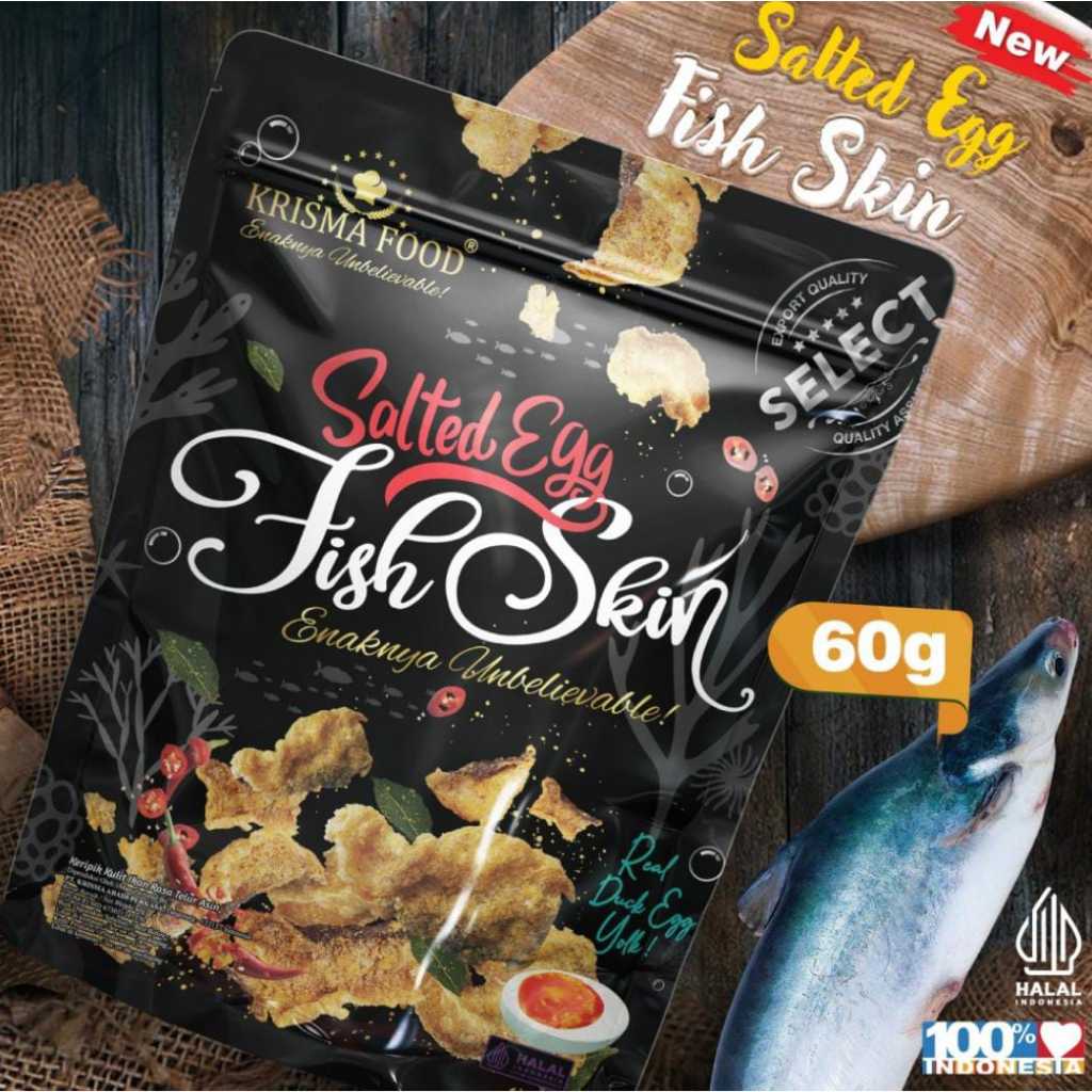 

Krisma Food Salted Egg Fish Skin 100gr/ Potato Stick 60 gr