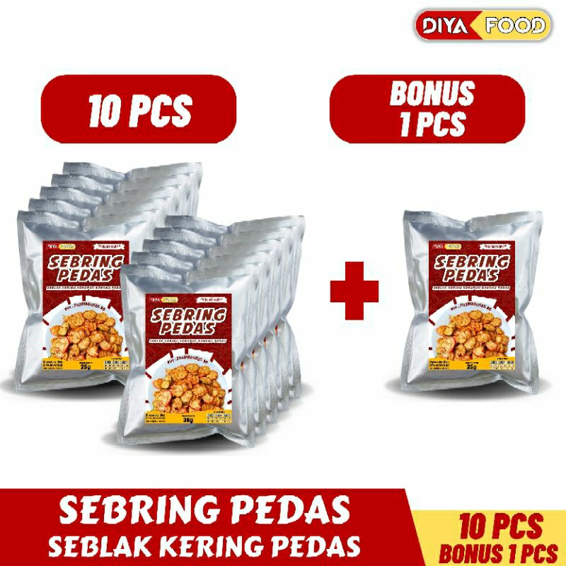 

Sebring Pedas 10 Pcs Bonus 1 Pcs - Sebring Diyafood