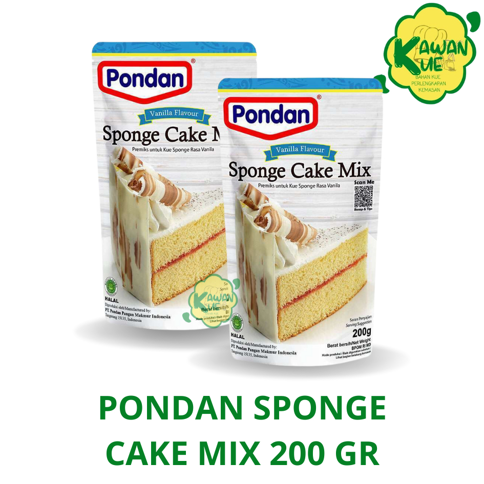

PONDAN SPONGE CAKE MIX KEMASAN POUCH 200 GR