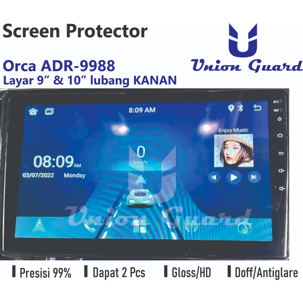 Antigores Orca ADR 9988 9/10 Inch Lubang Kanan
