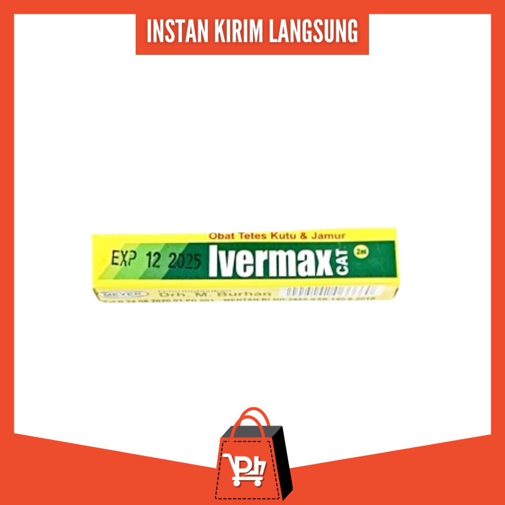 [ Instan 2 Jam ] IVERMAX 2ml / Obat Tetes Kutu Jamur Kucing & Anjing