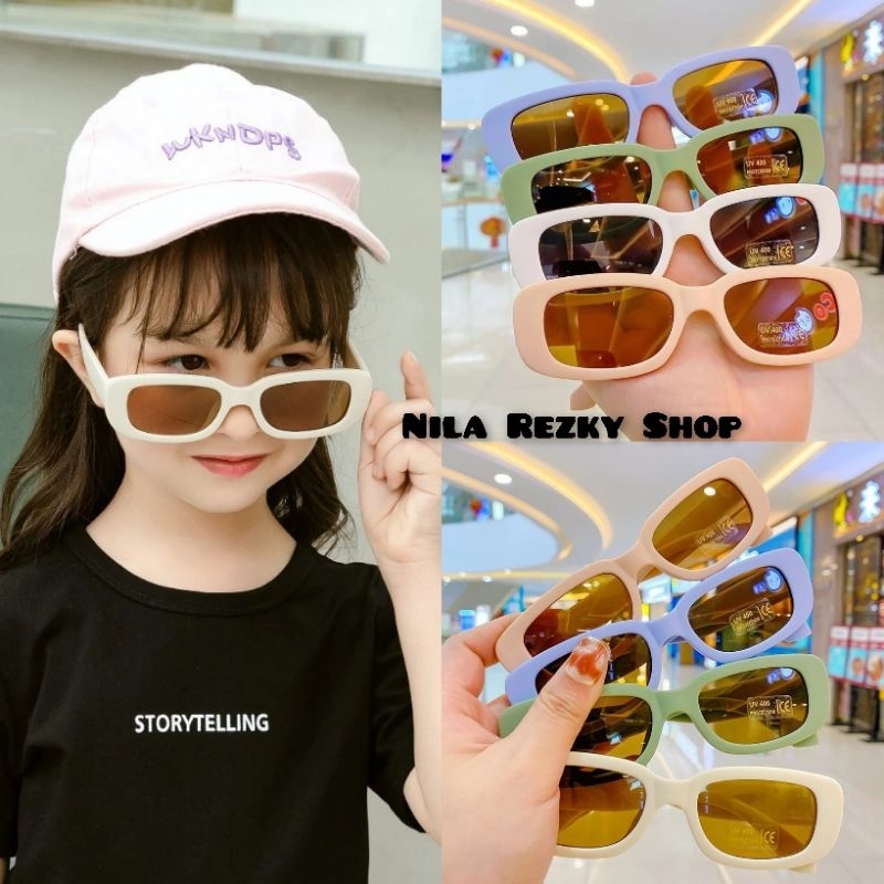 [READY MAKASSAR[ Kacamata Hitam Anak New Trend Fashion Terbaru High Quality Import - Kacamata Retro
