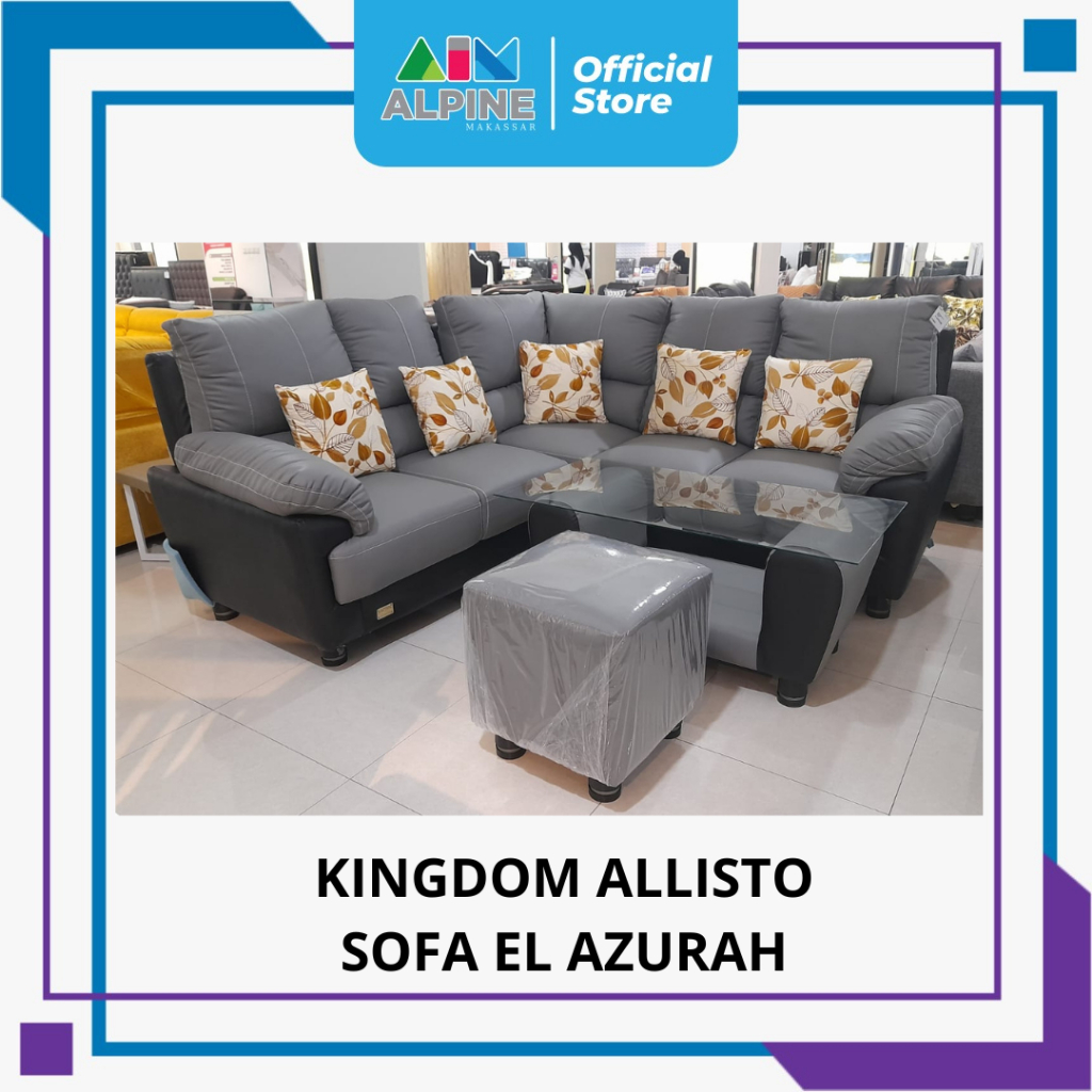 KINGDOM SOFA EL AZURAH SET STOOL DAN MEJA