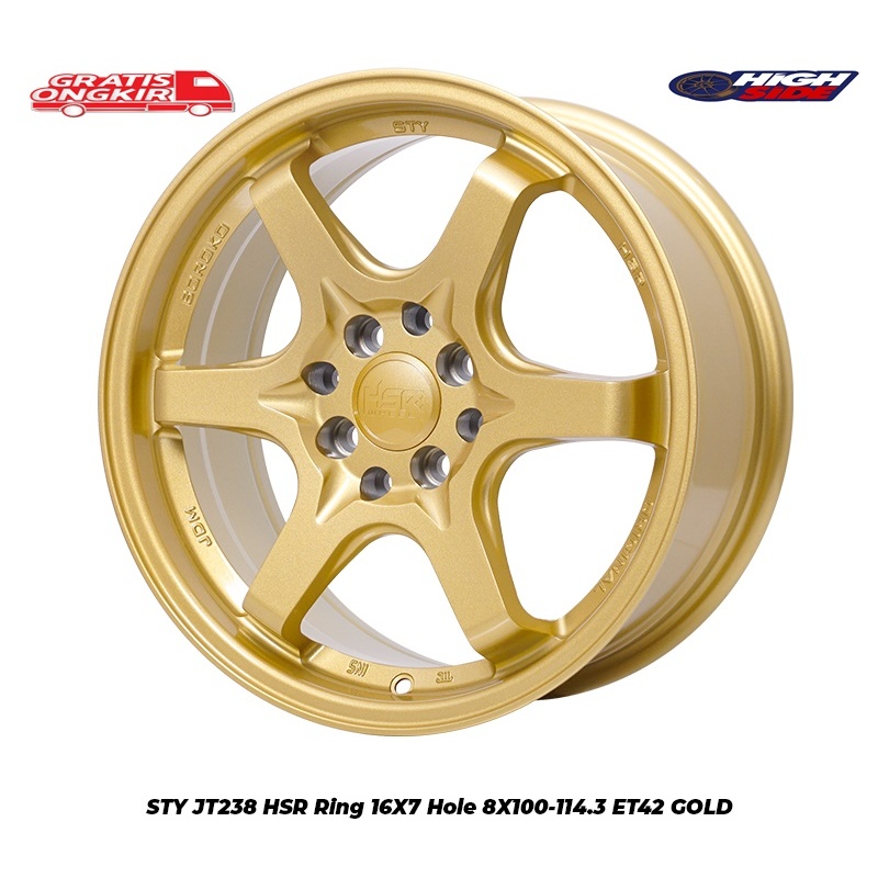 Velg Hsr Type Te37 Mobil Yaris Jazz Sirion Brio Vios Sigra Calya Datsun Xenia Avanza Velg Hsr Sty R1