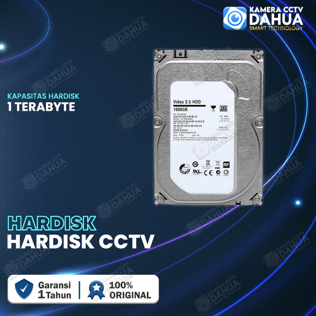 HARDISK HARDDISK 1TB CCTV INTERNAL 3.5 INCH HDD 1 TERRA
