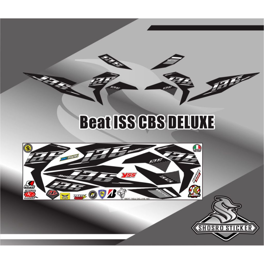 DECAL VARIASI motor honda NEW beat iss dan cbs VARIASI POLET BODY MOTOR BEAT NEW  2022 DELUXE ISS CB