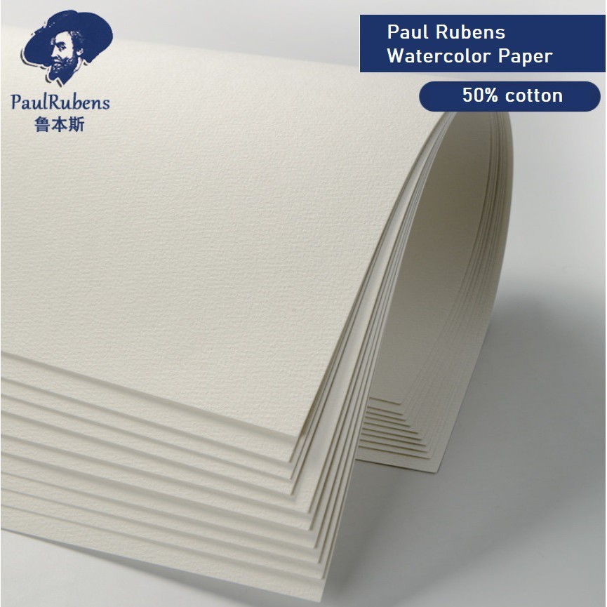 

Paul Rubens Watercolor Paper A5 300 gsm - 50% cotton - acid free - kertas lukis cold press