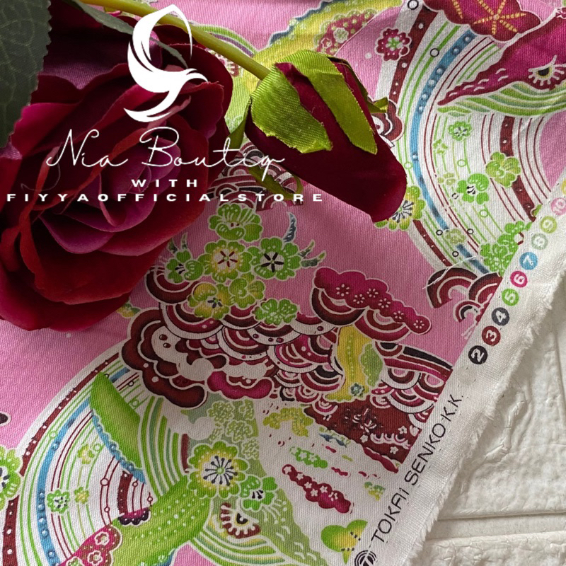 nia boutiq Kain katun jepang motif unik lucu japan design tokai senko