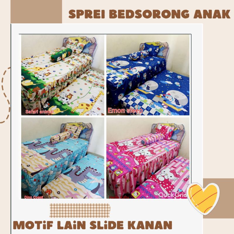 Sprei Rumbai Anak - Sprei Bedsorong Rumbai 2in1 - Sprei Karakter