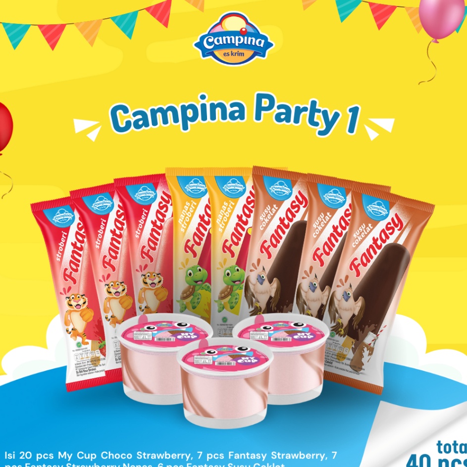 

XGQY3833 XG34448 Paket Ice Cream Campina Party 1 - Es Krim