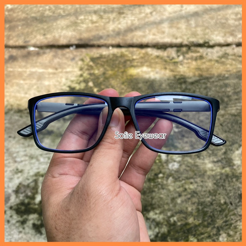 BARU! KACAMATA PHOTOCHROMIC DAN ANTIRADIASI - Kacamata Minus SPORT Pria Original