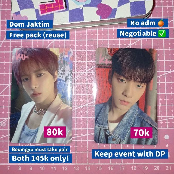 txt photocard soobin beomgyu mess hueningkai deco kit 2022
