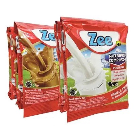 

XTQQ6840 【Penjualan Terbaik】COD Zee Susu Bubuk Coklat dan Vanila sachet renceng (10pcs x 40gr)