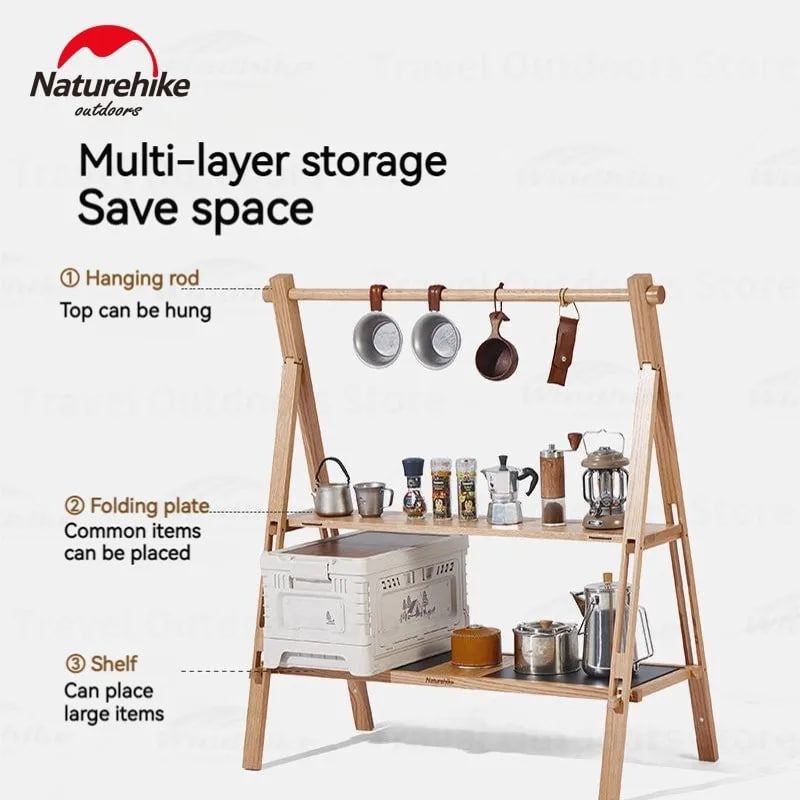 RAK KAYU NATUREHIKE CNH22JU044 / RAK KAYU AESTETIK