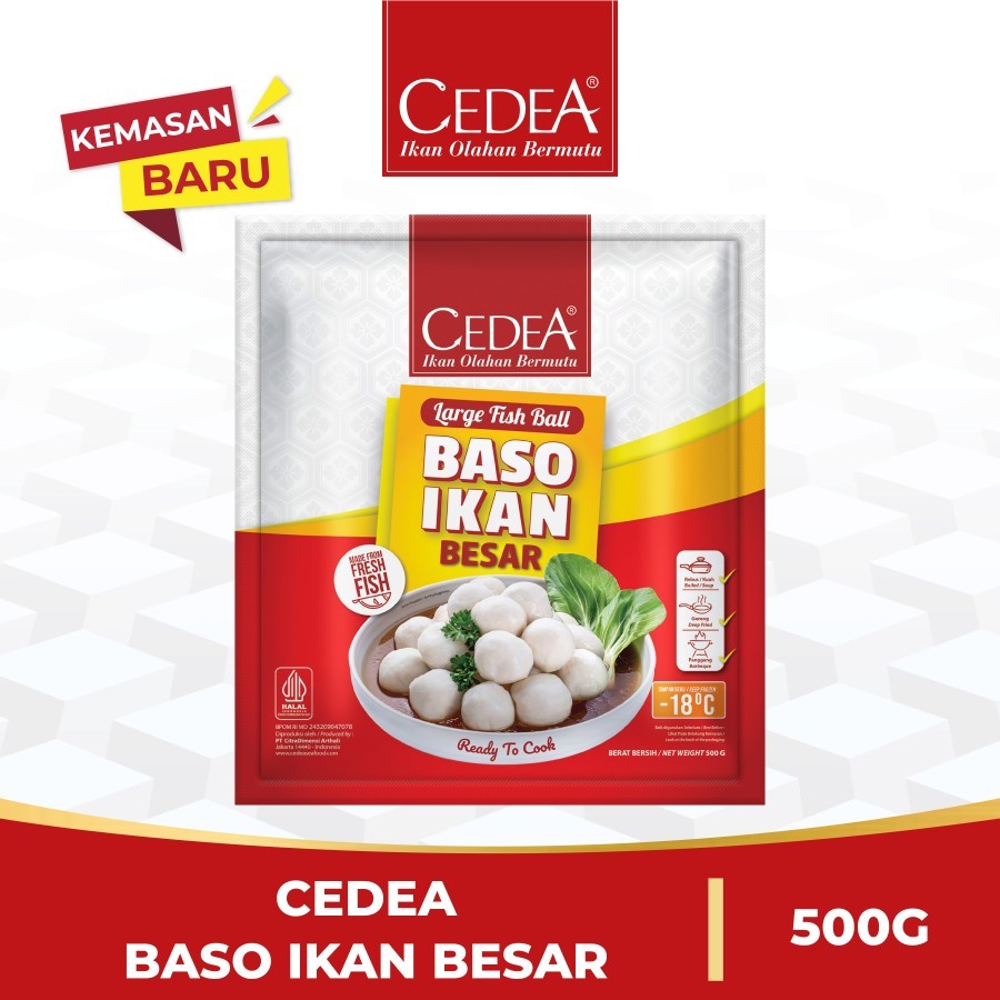 

CEDEA BASO IKAN 500 GR UKURAN BESAR/ FISH BALL BAKSO IKAN
