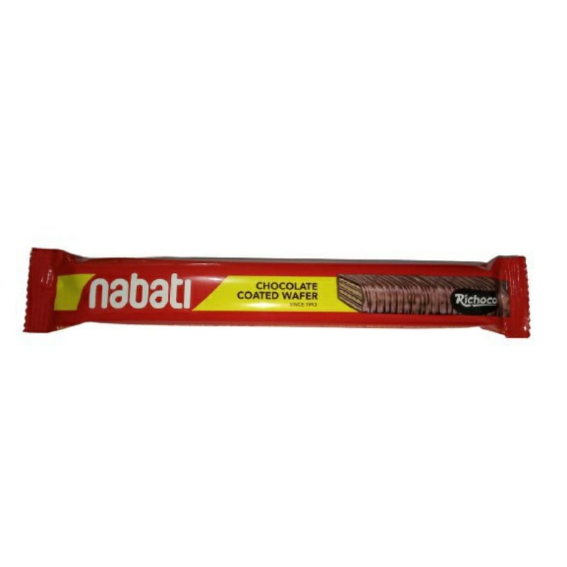 

NABATI CHOCOLATE COATED WAFER REGULAR SIZE BOX - NETTO 12 BGKS x 14 GR / WAFER COKLAT NABATI