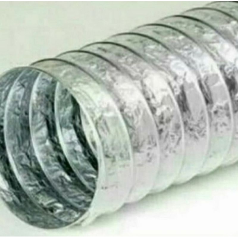 pipa slang selang cerobong asap 12 inch aluminium foil