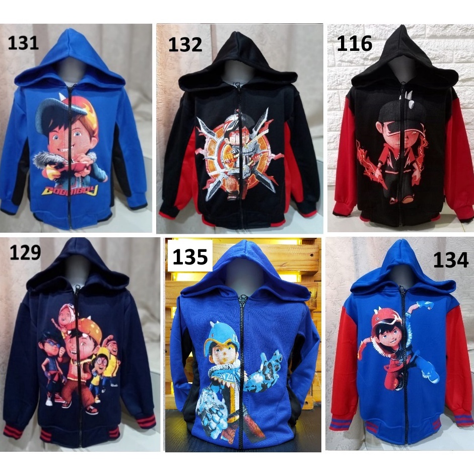 Termurah.. Jaket Anak Cowok Motif Boboiboy - Jaket Anak Laki Boboiboy - Jaket Anak Boboiboy
