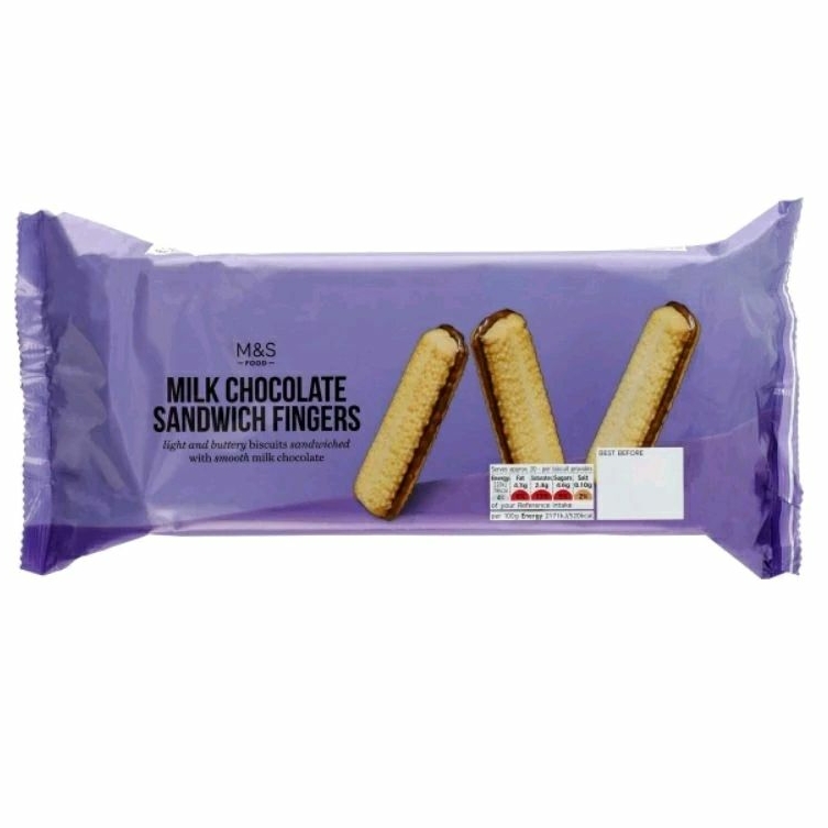 

MARKS & SPENCER Milk Chocolate Sandwich Fingers Twin Pack 2 x 150g