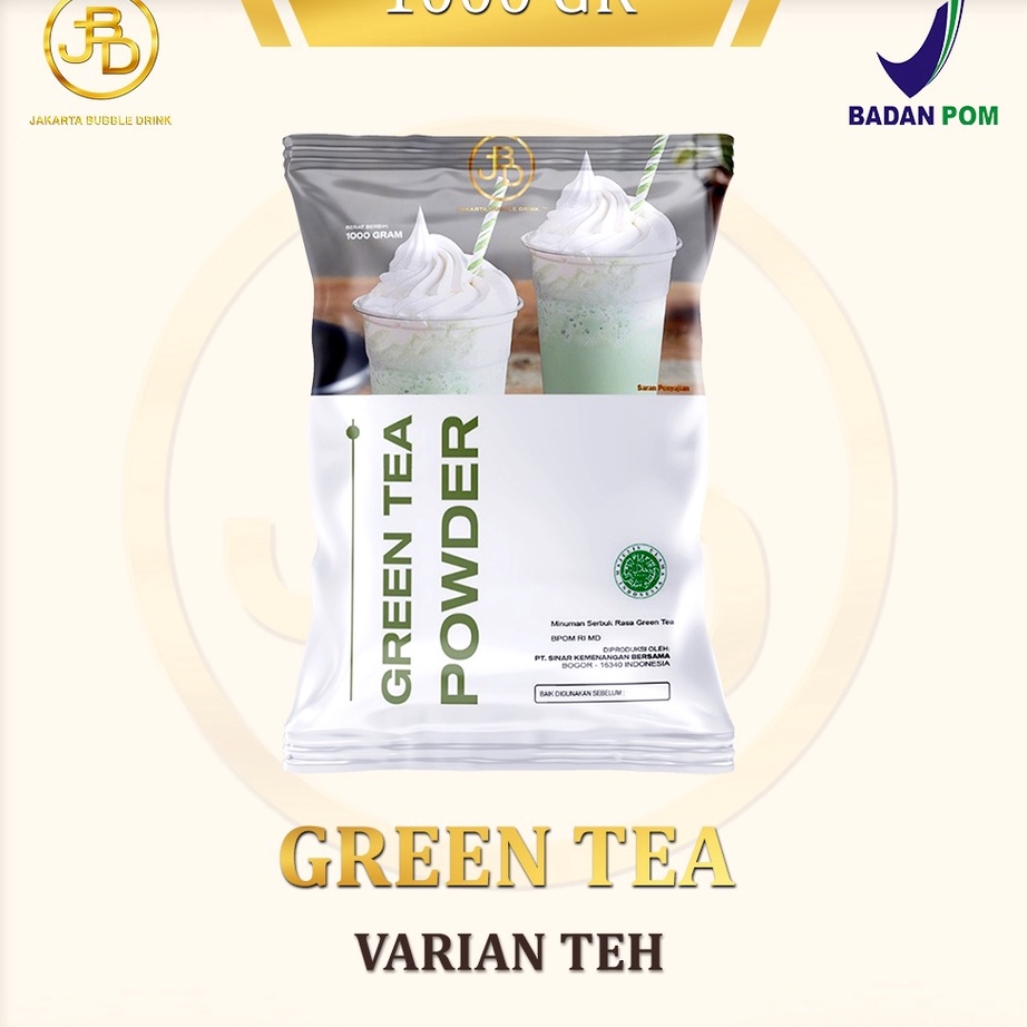 

VTZK1469 MEGA SALE Bubuk Minuman Premium GREEN TEA -Jakarta Bubble Drink | BPOM&HALAL