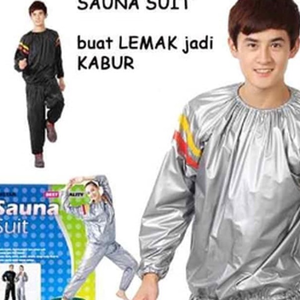 Star Seller. Sauna Suit/Baju Sauna/Baju Olahraga Running Tracksuit/Set Pakaian Olahraga/Setelan Baju