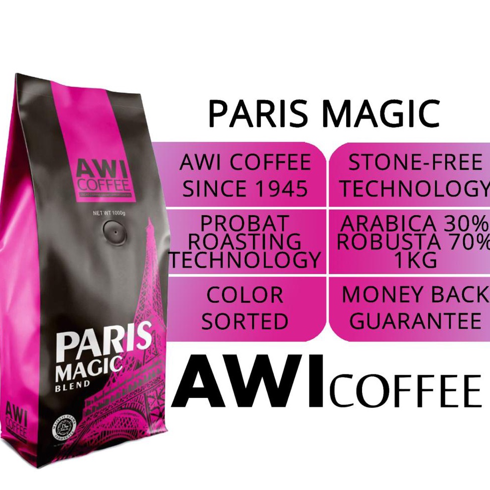 

[۞C19\] KOPI SIDIKALANG | Paris Magic Blend for Cafe 1kg Bubuk / Powder | AWI COFFEE Murah Meriah