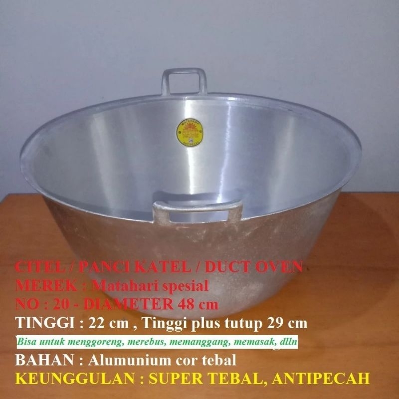 Panci citel cap matahari no 20