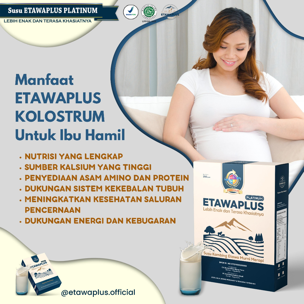 

Etawaplus Susu Kambing Platinum 85% susu Etawa Murni Plus Kolostrum Untuk Pernafasan, Tulang, Sendi Susu Ibu Hamil Dan Susu Baik Untuk Segala Usia