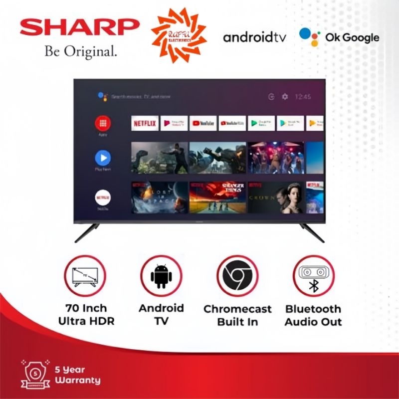 ANDROID TV SHARP 70 INCH