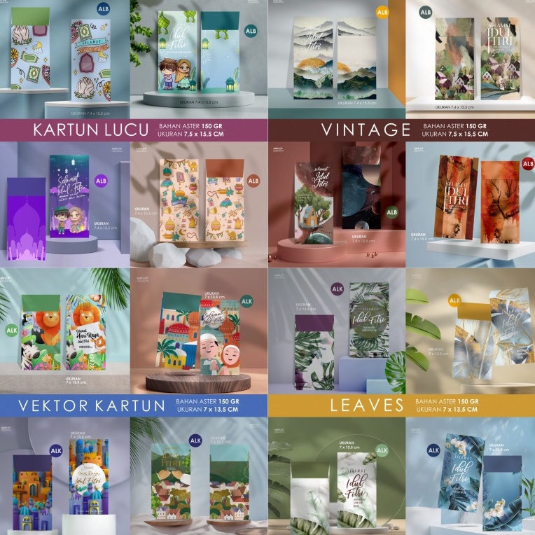 

Murah banget Amplop Lebaran MURAH (ISI 100pcs) | BAHAN ASTER 150GR | ISI 4 DESAIN (SESUAI TEMA) | GROSIR AMPLOP LEBARAN DSR