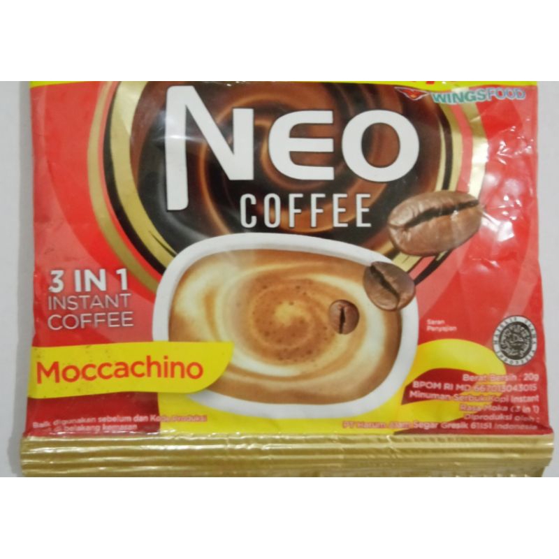 

kopi Neo coffee moccachino per renceng isi 15 sachet