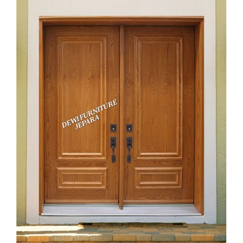 pintu utama rumah minimalis terbaru / pintu jati