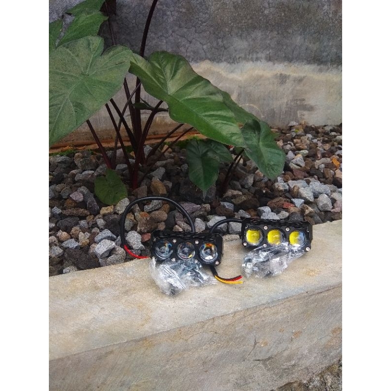 Lampu Tembak Laser 3 Mata Full Aluminium Premium