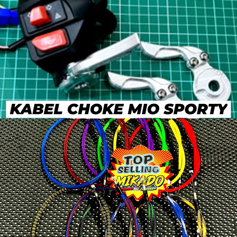 KABEL CHOKE MIO SPORTY SERAT WARNA THAILAND SMILE SOUL MX FINO KARBU CNC