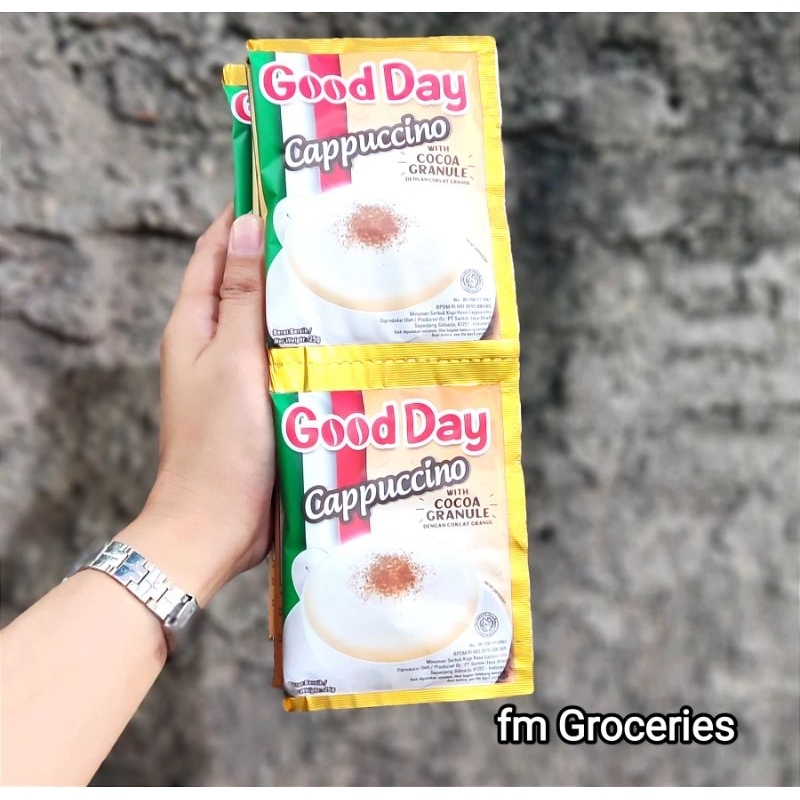 

Good Day Cappucino 25 gram isi 10 Sachet