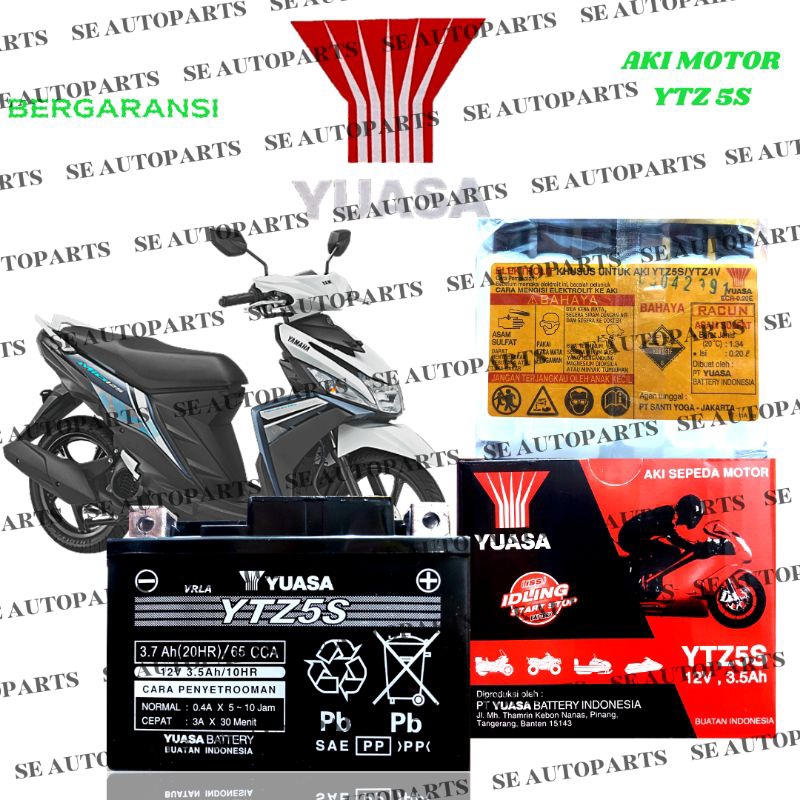 Aki Motor YUASA Mio M3 , Mio S , Mio J , Mio Z