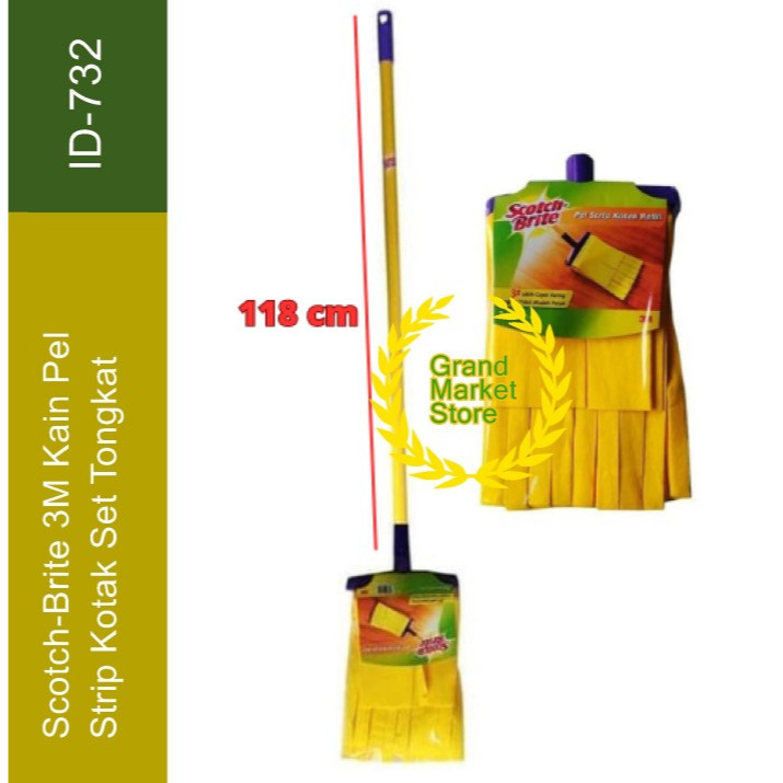 Scotch-Brite 3M Kain Pel Strip Kotak Scotch Brite 3M ( Kuning ID-732 ) Alat pel