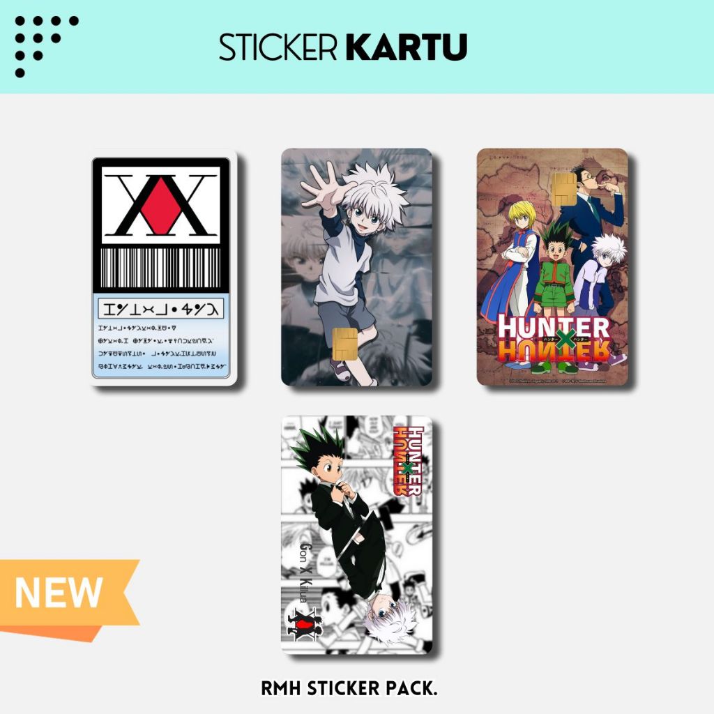 

Sticker Kartu ATM | Flazz | E-M0ney / Skin Card / Garskin Kartu || Tema Hunter X Hunter