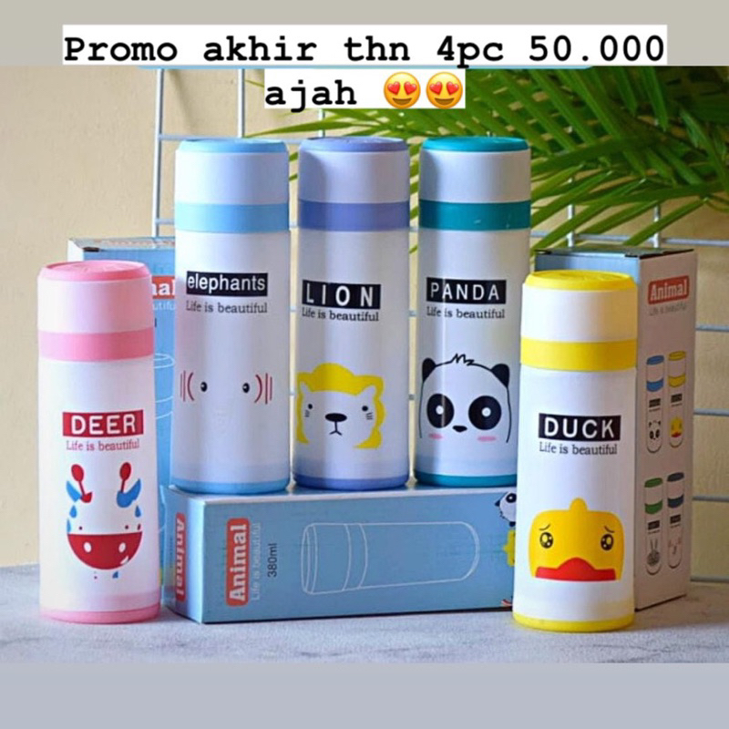 Promo Botol Minum Anak Animal 380ml
