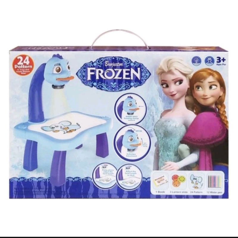 frozen projector painting