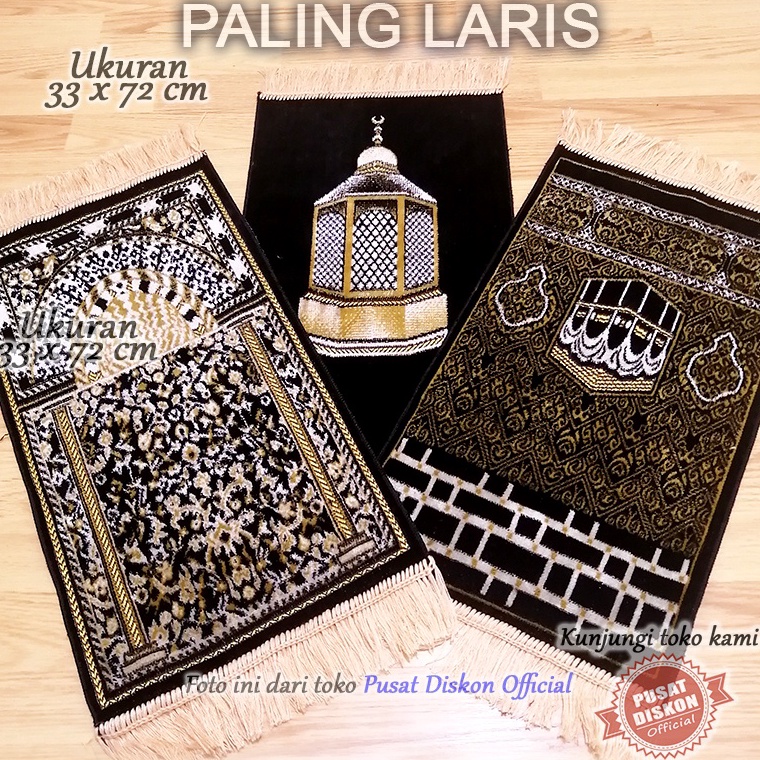 Chekout.. Sajadah Anak Laki Laki Sajadah Kecil Muka Turki Hitam Tebal Empuk Premium