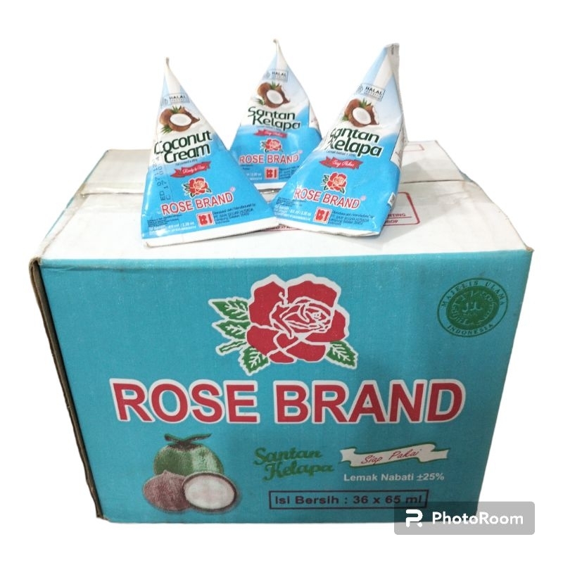 

Santan 65 ml Rose Brand dus isi 36 pcs